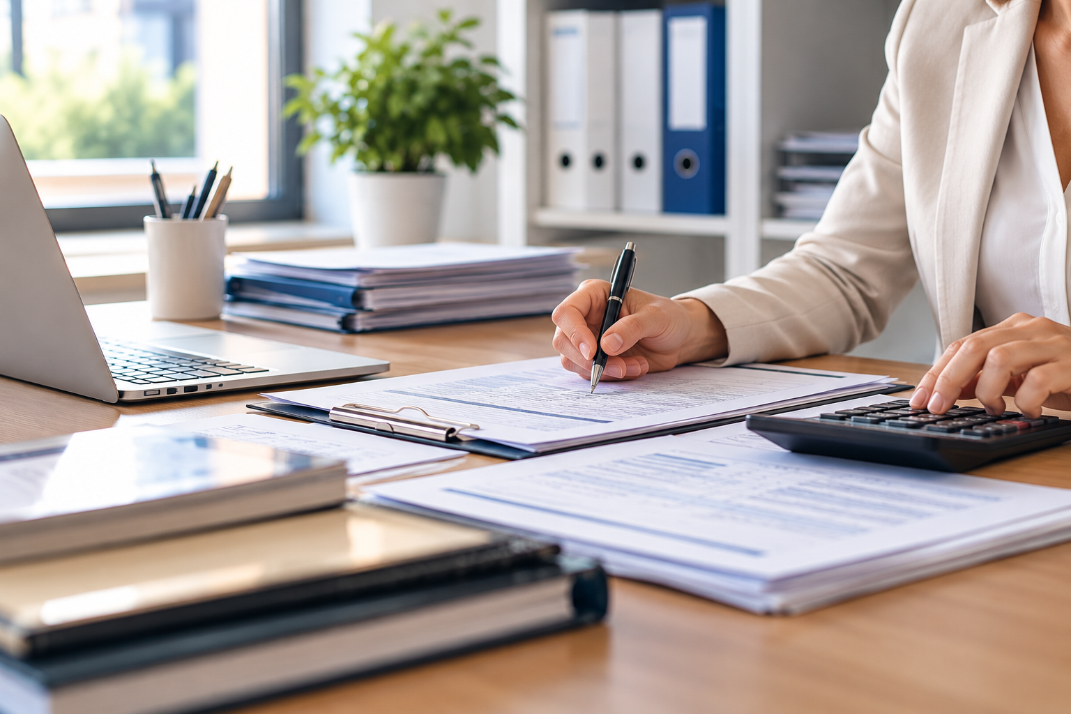 Trabajo administrativo con documentos